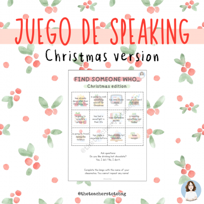 Find someone who - Christmas version