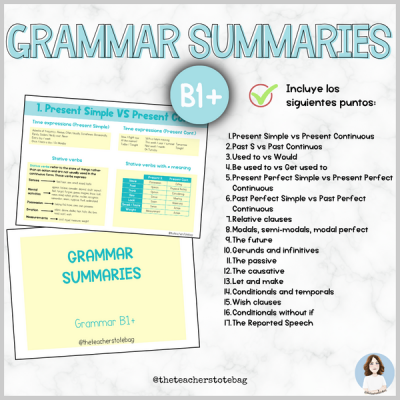 B1+ - Grammar Summaries