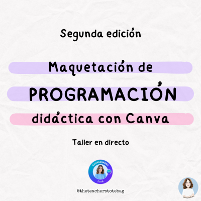 Taller Maquetación de programación didáctica con Canva