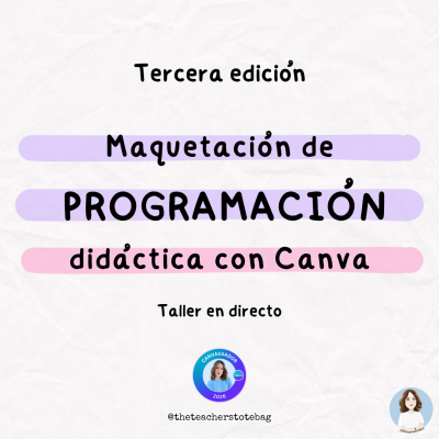 Taller Maquetación de programación didáctica con Canva