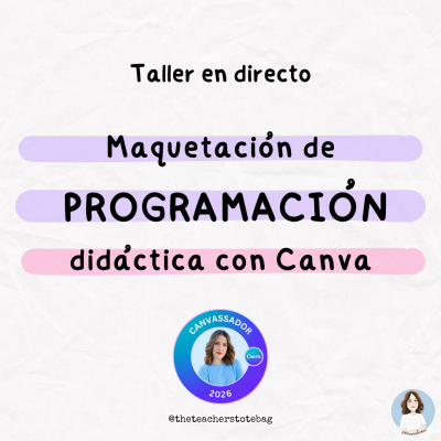 Taller Maquetación de programación didáctica con Canva