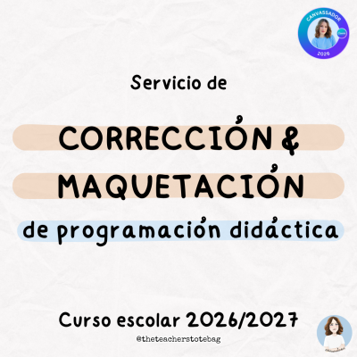 Pack servicios corrección + maquetación programación