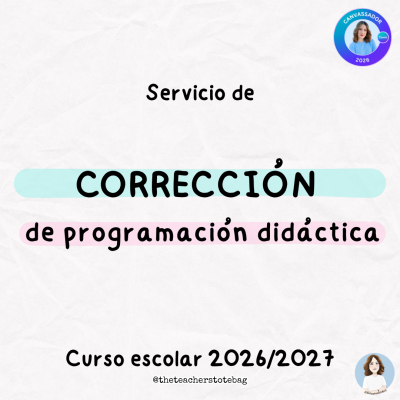 Servicio de corrección de programación didáctica