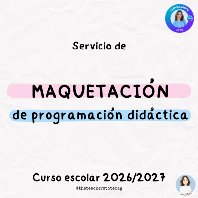 Servicio de maquetación de programación didáctica