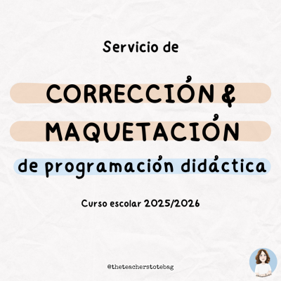 Pack servicios corrección + maquetación programación