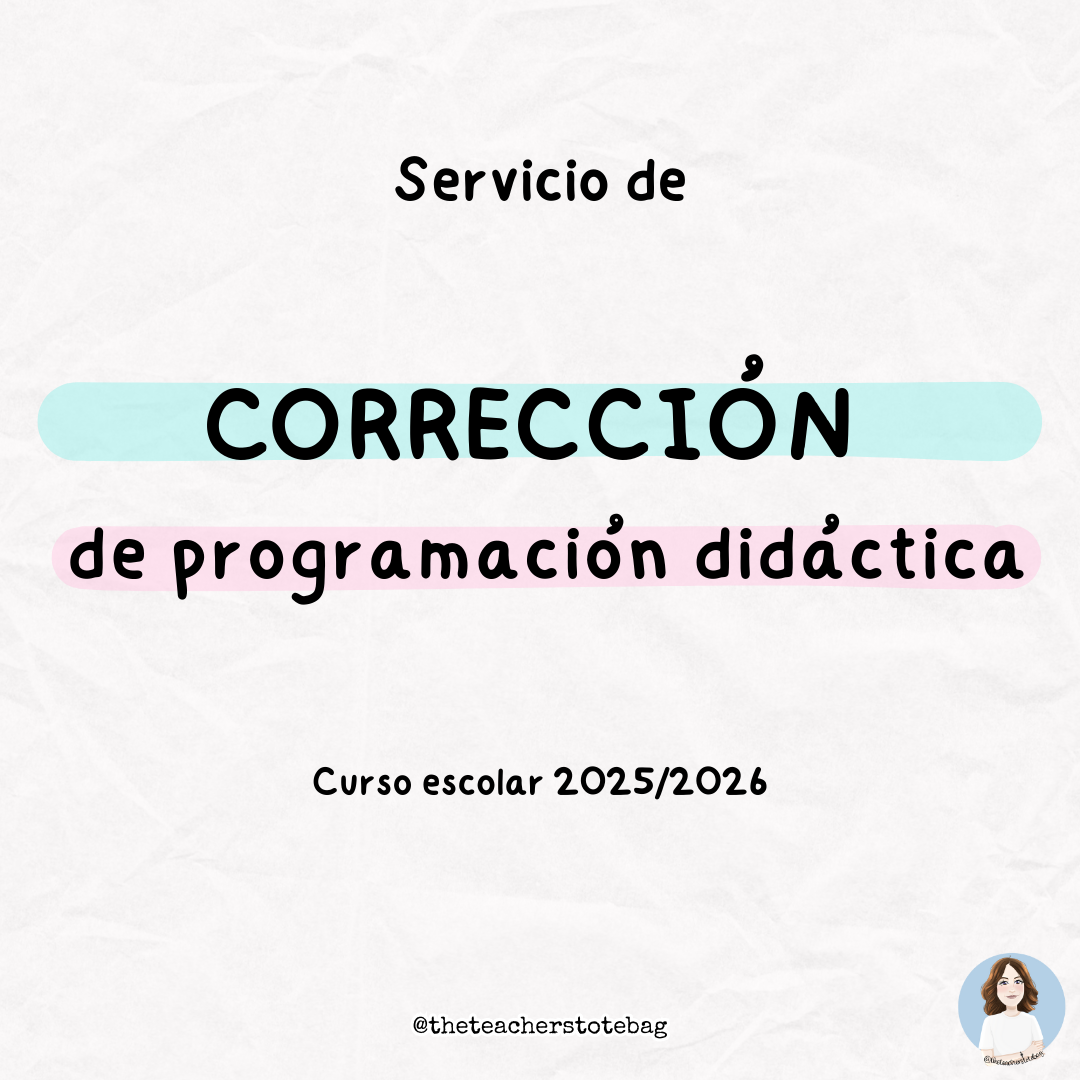 Servicio de corrección de programación didáctica