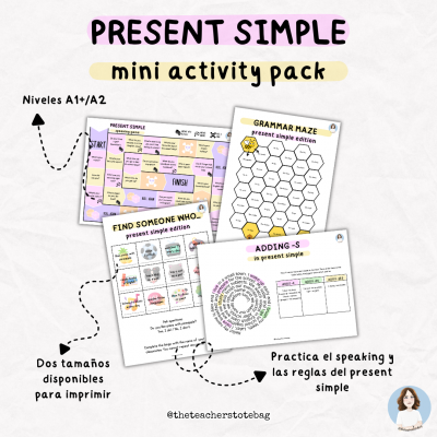 Present simple mini activity pack A1+/A2