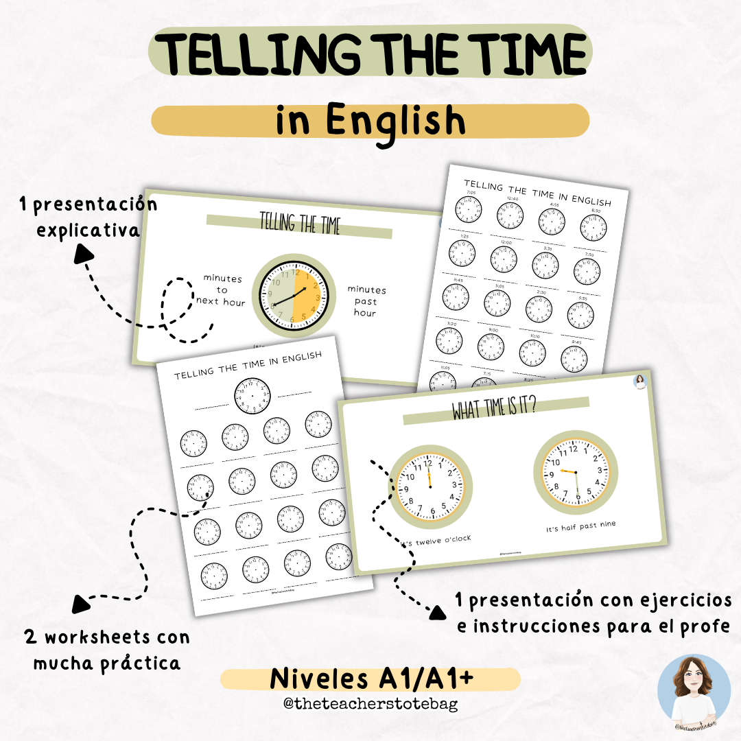 Telling the time in English
